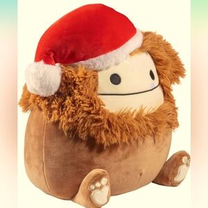 NWT Benny the Bigfoot with Santa Hat 12” Squishmallow Christmas Edition